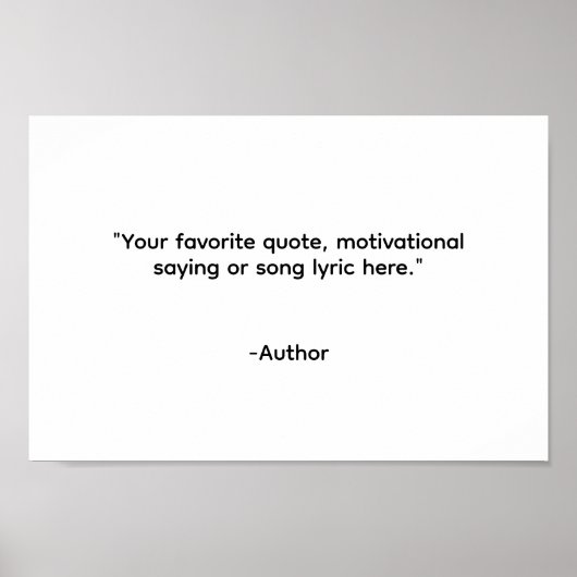 Creëer Uw eigen offerte Poster (Voorkant)