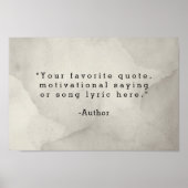 Creëer Uw eigen offerte Poster (Voorkant)