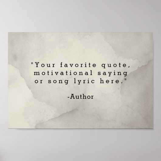 Creëer Uw eigen offerte Poster (Voorkant)