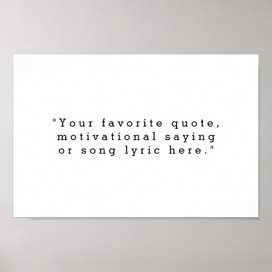 Creëer Uw eigen offerte Poster (Voorkant)