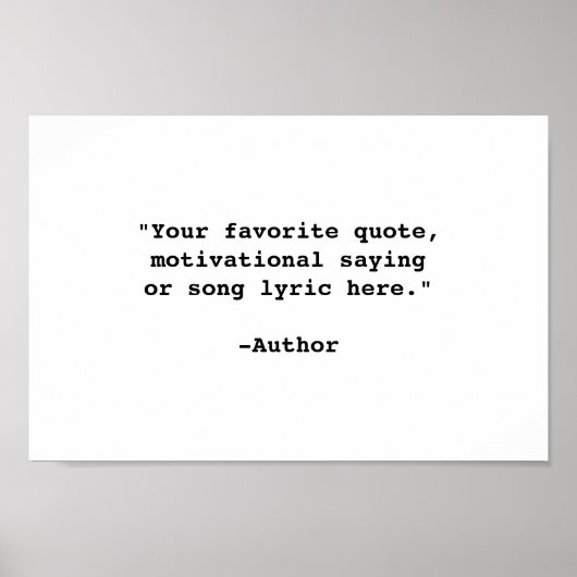 Creëer Uw eigen offerte Poster (Voorkant)