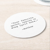 Creëer Uw eigen offerte Ronde Kartonnen Onderzetter (Gebogen)