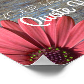 Creëer Uw eigen offerte | Rustic Wood Daisies Sign Poster (Hoek)