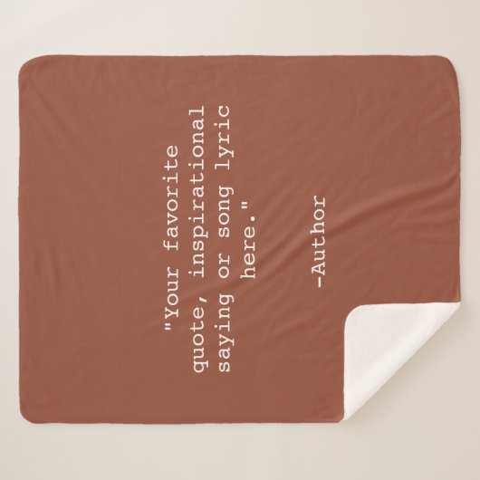 Creëer Uw eigen offerte Sherpa Deken (Voorkant (horizontaal))
