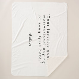 Creëer Uw eigen offerte Sherpa Deken