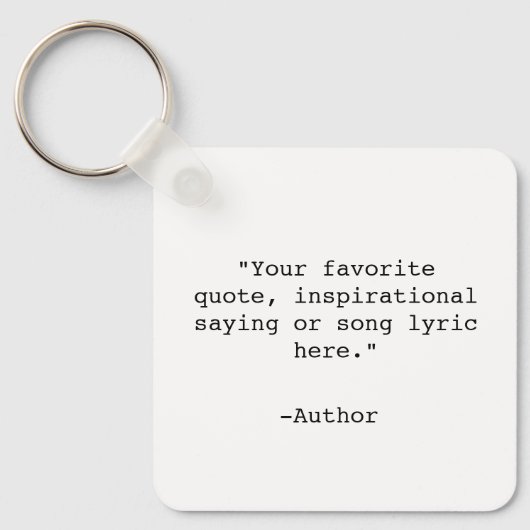 Creëer Uw eigen offerte Sleutelhanger (Voorkant)