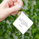 Creëer Uw eigen offerte Sleutelhanger<br><div class="desc">Creëer uw eigen sleutelhanger van het douanetarief. Biedt minimalistische typografie van de schrijfmachine.</div>