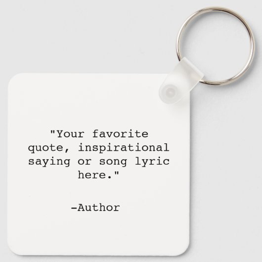 Creëer Uw eigen offerte Sleutelhanger (Achterkant)