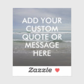 Creëer Uw eigen offerte Sticker (Vel)