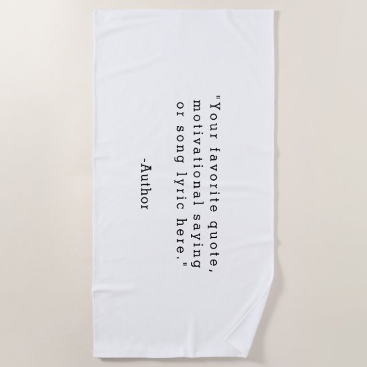 Creëer Uw eigen offerte Strandlaken (Voorkant)