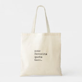 Creëer Uw eigen offerte Tote Bag (Achterkant)