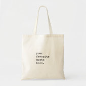 Creëer Uw eigen offerte Tote Bag (Voorkant)