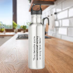 Creëer Uw eigen offerte Waterfles<br><div class="desc">Creëer uw eigen aangepaste citaat waterfles. Geweldig gepersonaliseerd cadeau,  voeg gewoon je eigen tekst toe. Beschikt over een minimalistische typografie.</div>