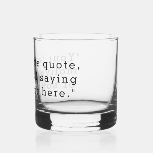 Creëer Uw eigen offerte Whisky Glas (Achterkant)