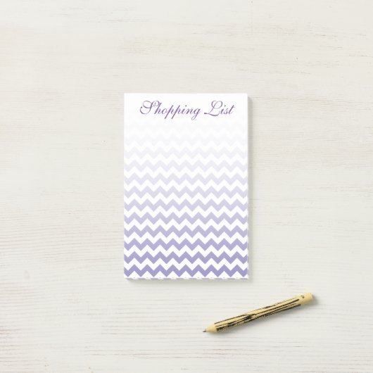 Creëer Uw eigen ombre chevron patroon Post-it® Notes (Op bureau)