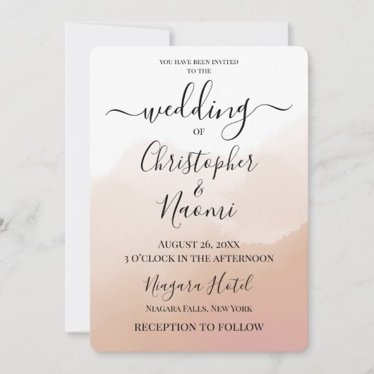 Creëer uw eigen ombré Waterverf achtergrond Kaart (Voorkant)