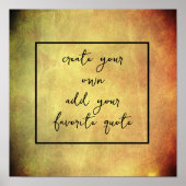 creëer uw eigen onderdrukkende textuur voeg tekst  poster (Voorkant)