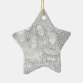 Creëer Uw eigen one-Sided Star Photo Keepomwille Keramisch Ornament (Rechts)