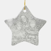 Creëer Uw eigen one-Sided Star Photo Keepomwille Keramisch Ornament (Voorkant)