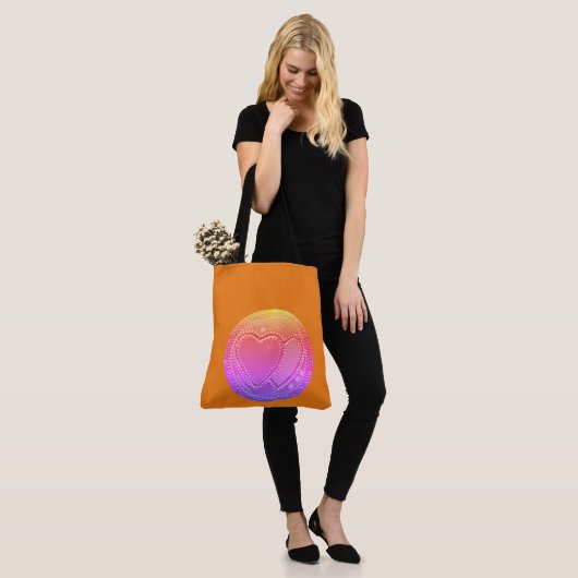 Creëer Uw eigen ongelooflijke hart Tote Bag (Op model)