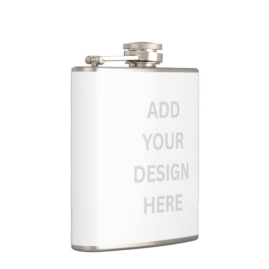 Creëer Uw eigen ontwerp 6 oz vinyl verpakte kolf Heupfles (Rechts)