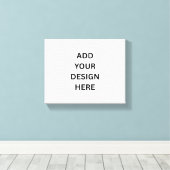 Creëer uw eigen ontwerp aangepaste familiefoto canvas afdruk (Insitu (Houten vloer))