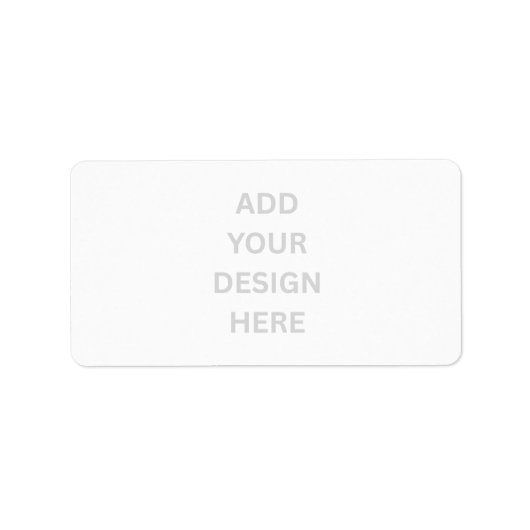 Creëer uw eigen ontwerp adreslabel etiket (Voorkant)