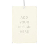 Creëer uw eigen ontwerp auto luchtverfrisser (Voorkant)