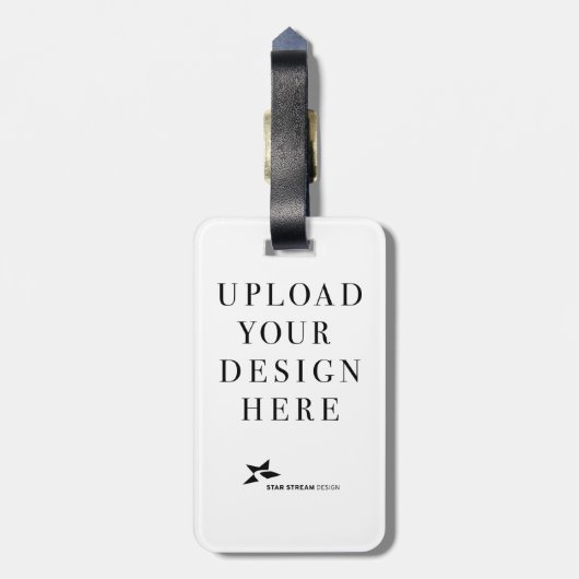 Creëer Uw eigen ontwerp Bagagelabel (Achterkant verticaal)