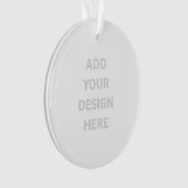 Creëer uw eigen ontwerp cirkel acryl Ornament (voorkant)