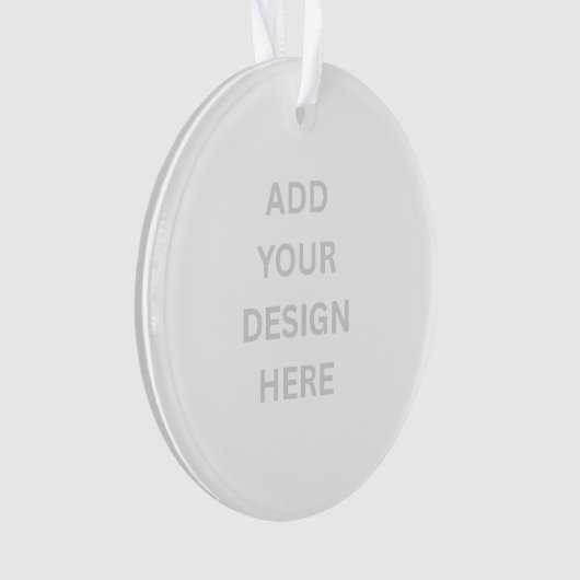 Creëer uw eigen ontwerp cirkel acryl Ornament (voorkant)