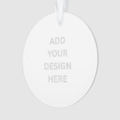 Creëer uw eigen ontwerp cirkel acryl Ornament (voorkant)