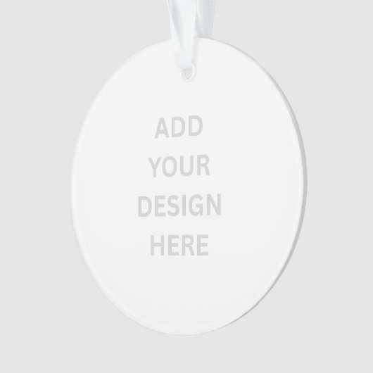 Creëer uw eigen ontwerp cirkel acryl Ornament (voorkant)