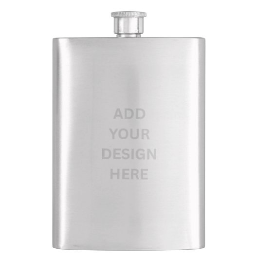 Creëer Uw Eigen Ontwerp Classic 8oz Roestvrij staa Flacon (Voorkant)