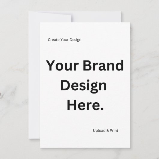 Creëer Uw eigen ontwerp en print Flat Holiday Kaar Feestdagenkaart (Voorkant)