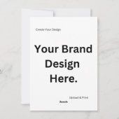 Creëer Uw eigen ontwerp en print Flat Holiday Kaar Feestdagenkaart (Achterkant)