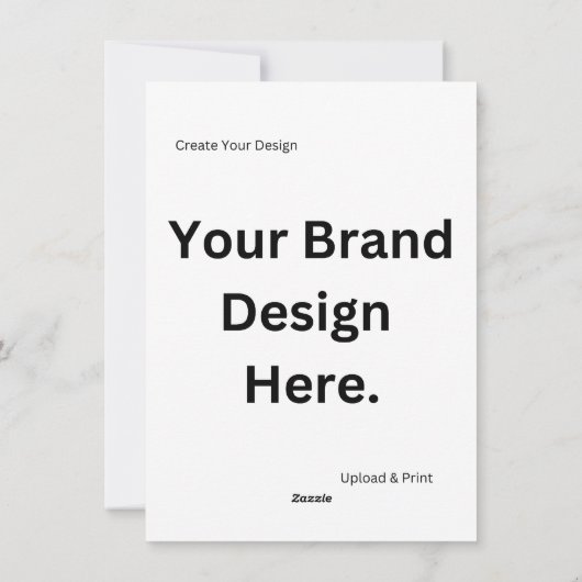 Creëer Uw eigen ontwerp en print Flat Holiday Kaar Feestdagenkaart (Achterkant)