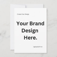 Creëer Uw eigen ontwerp en print Flat Holiday Kaar