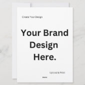 Creëer Uw eigen ontwerp en print Flat Holiday Kaar Feestdagenkaart (Achterkant)