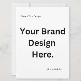 Creëer Uw eigen ontwerp en print Flat Holiday Kaar Feestdagenkaart