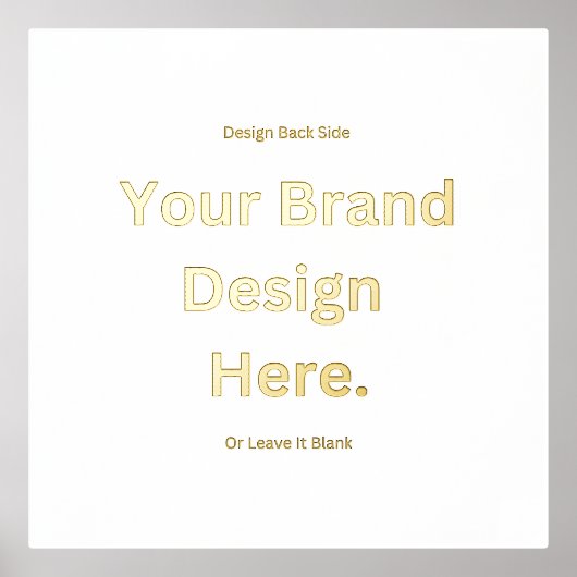 Creëer uw eigen ontwerp en print Folie Print (Voorkant)