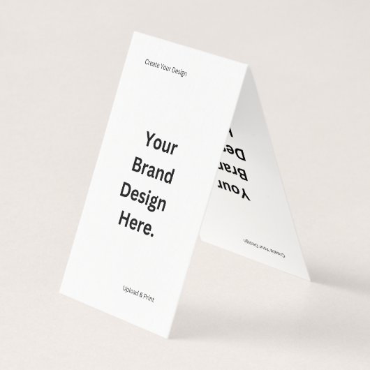 Creëer uw eigen ontwerp en print gevouwen Kaart (Achterkant)