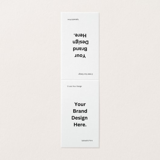 Creëer uw eigen ontwerp en print gevouwen Kaart (Buitenkant ongevouwen)