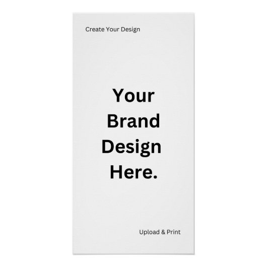 Creëer uw eigen ontwerp en print glanzend Poster (Voorkant)