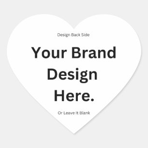 Creëer uw eigen ontwerp en print hart sticker