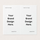 Creëer uw eigen ontwerp en print kaart (Buitenkant ongevouwen)