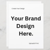 Creëer uw eigen ontwerp en print papier blad (Voorkant / Achterkant)