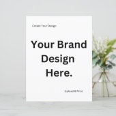 Creëer uw eigen ontwerp en print papier blad (Staand voorkant)