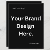 Creëer uw eigen ontwerp en print papier blad (Voorkant / Achterkant)