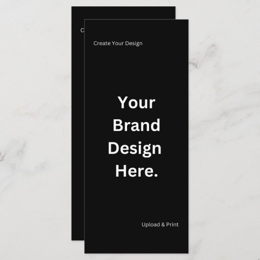 Creëer uw eigen ontwerp en print platte Kaart (Voorkant / Achterkant)